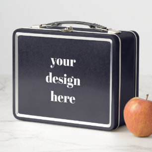 Personalize or Customize Metal Lunch Box