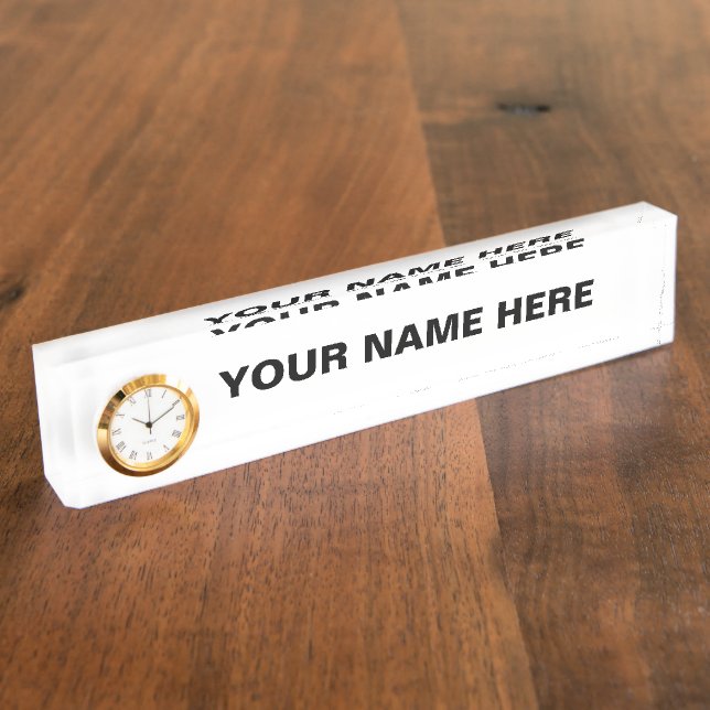Personalize or Customize  Nameplate (Side)