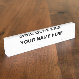 Personalize or Customize  Nameplate