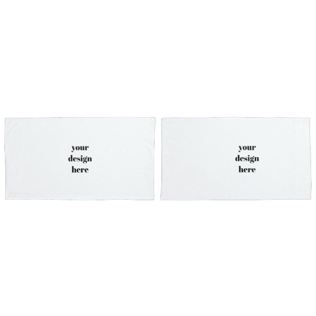Personalize or Customize  Pillowcase (Front-Set)