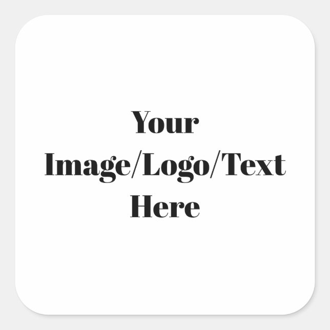 Personalize or Customize Square Sticker (Front)