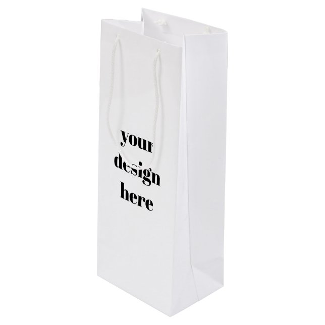 Personalize or Customize Wine Gift Bag (Front Angled)