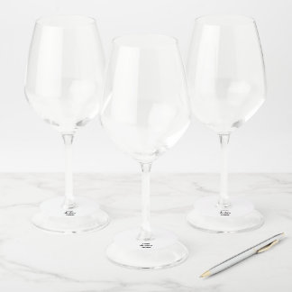 Personalize or Customize Wine Glass Tag