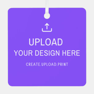 Personalize or Upload your own Design Metal Ornament