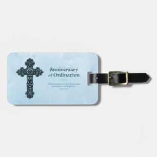 Personalize, Ordination Anniversary Priest, Cross Luggage Tag