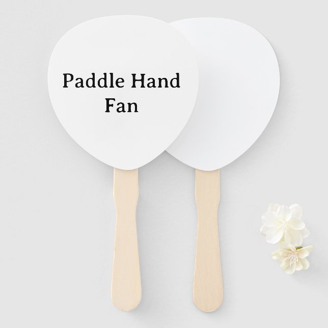 personalize Paddle Paddle Hand Fan (Front and Back)