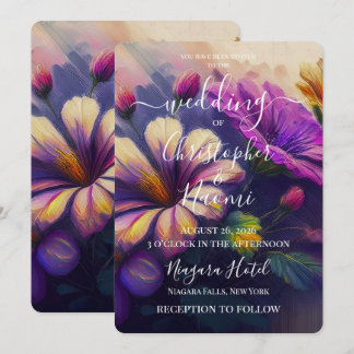 PERSONALIZE: Painted Flowers Invitation