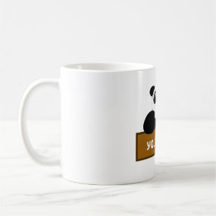 personalize panda name coffee mug