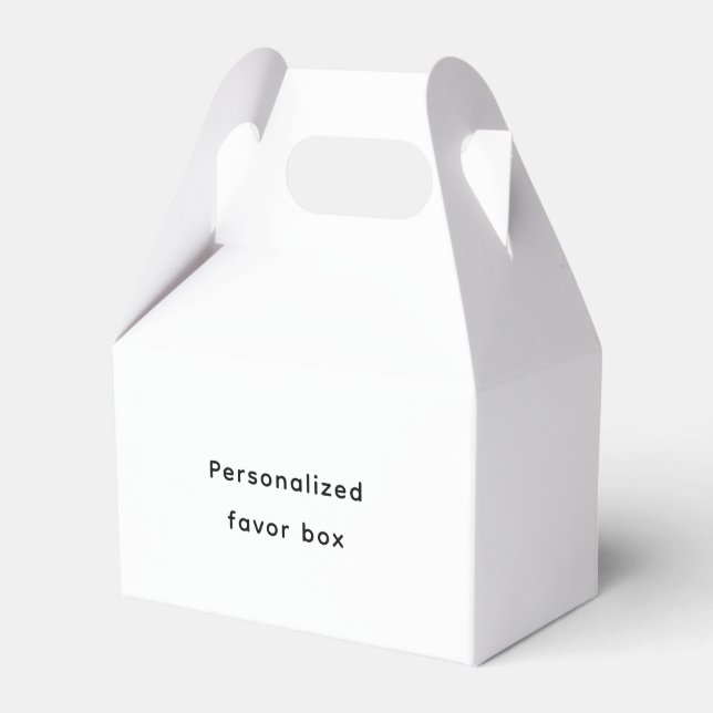 Personalize Paper Favor Box (Front Side)