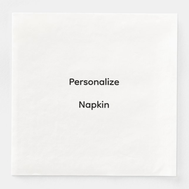 Personalize Paper Napkin (Front)