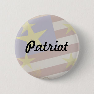 Personalize Patriot Flag 2 Inch Round Button