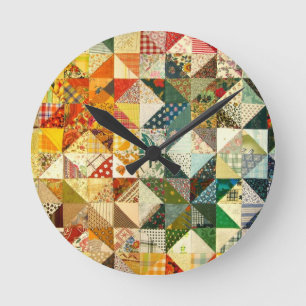 Personalize Peace Love Destiny Round Clock