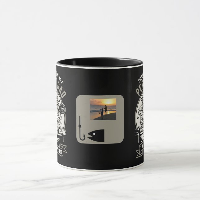 Personalize Perfect Dad Fishing Dad Mug (Center)