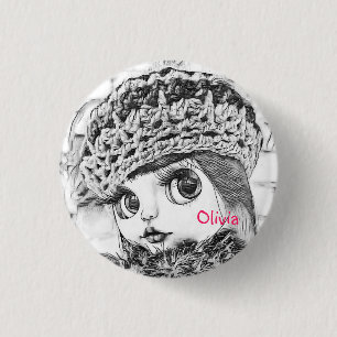 Personalize, personal, birthday 1 inch round button