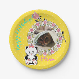 Personalize, personal, photo paper plate