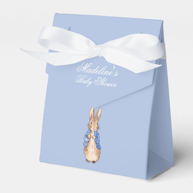 Personalize Peter the Rabbit Baby Shower Favor Box (Front Side)
