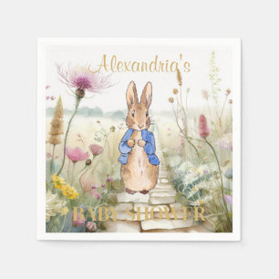 Personalize Peter the Rabbit Baby Shower Napkin