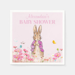 Personalize Peter the Rabbit Baby Shower Napkin