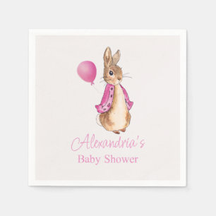Personalize Peter the Rabbit Baby Shower Napkin