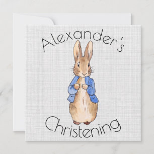 Personalize Peter the rabbit Christening Save The Date
