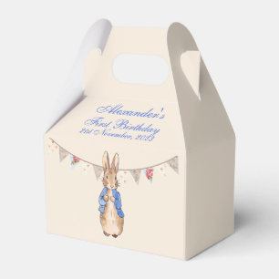 Personalize Peter the Rabbit First Birthday Favor Box