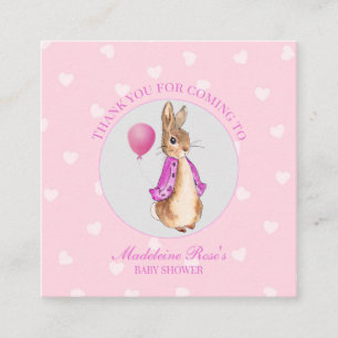 Personalize Peter the rabbit Thank you Enclosure Card