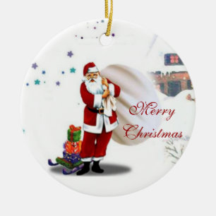 Personalize Photo Ceramic Ornament