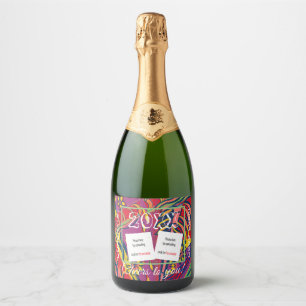 Personalize Photo Champagne Beverage Label Set