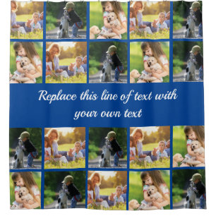 Personalize photo collage and text