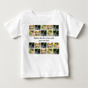 Personalize photo collage and text baby T-Shirt