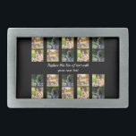 Personalize photo collage and text belt buckle<br><div class="desc">Personalize photo collage and text</div>