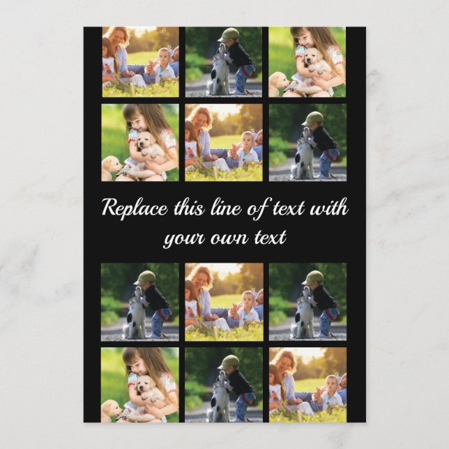 Personalize photo collage and text Case-Mate iPhon Advice Card (Front)