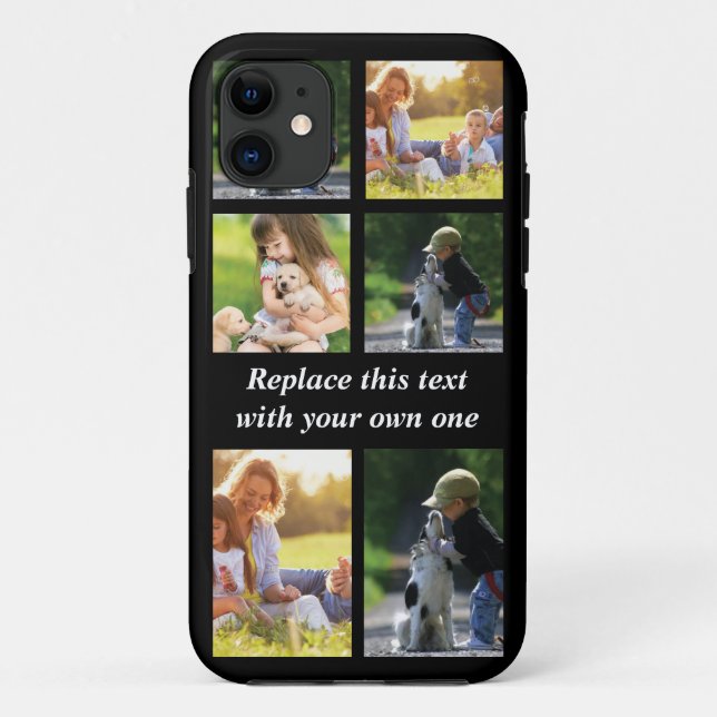 Personalize photo collage and text Case-Mate iPhon Case-Mate iPhone Case (Back)