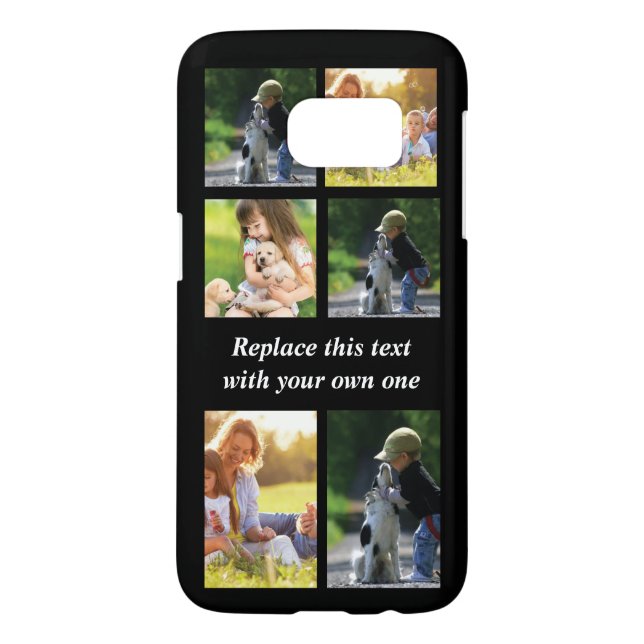 Personalize photo collage and text Case-Mate iPhon Case-Mate Samsung Galaxy Case (Back)