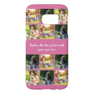 Personalize photo collage and text Case-Mate iPhon Samsung Galaxy S7 Case