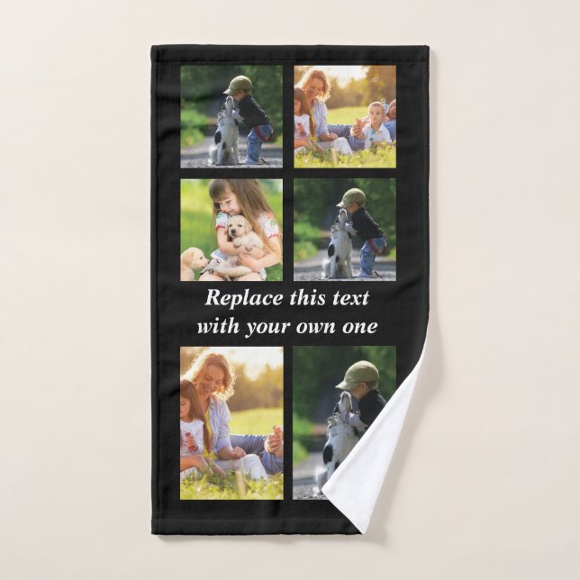 Personalize photo collage and text Case-Mate iPhon Hand Towel (Hand Towel)