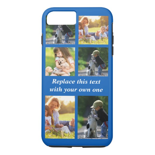 Personalize photo collage and text Case-Mate iPhon iPhone Case (Back)