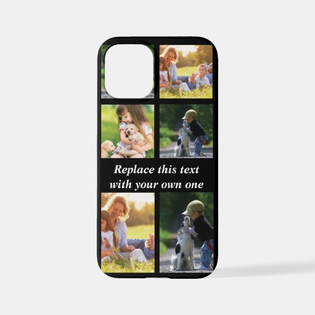 Personalize photo collage and text Case-Mate iPhon iPhone Case (Back)
