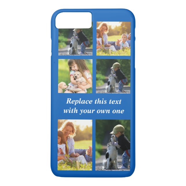 Personalize photo collage and text Case-Mate iPhon iPhone Case (Back)