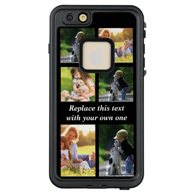 Personalize photo collage and text Case-Mate iPhon LifeProof iPhone Case (Back)