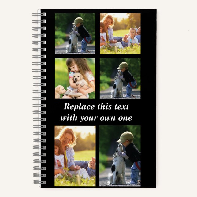 Personalize photo collage and text Case-Mate iPhon Notebook (Front)