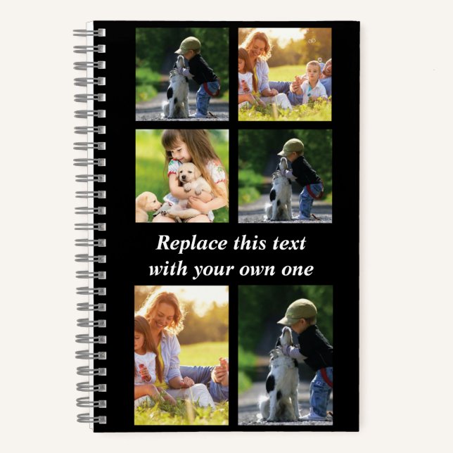 Personalize photo collage and text Case-Mate iPhon Notebook (Front)