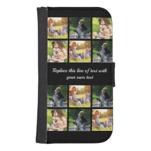 Personalize photo collage and text Case-Mate iPhon Samsung S4 Wallet Case