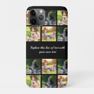Personalize photo collage and text iPhone 11 pro case