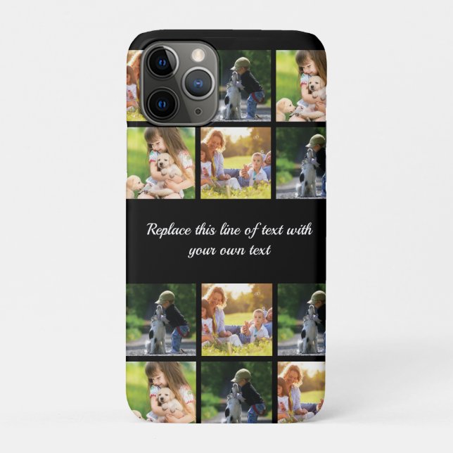 Personalize photo collage and text Case-Mate iPhone case (Back)