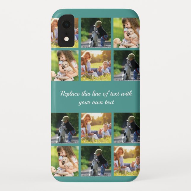 Personalize photo collage and text Case-Mate iPhone case (Back)