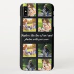 Personalize photo collage and text iPhone case<br><div class="desc">Personalize photo collage and text</div>