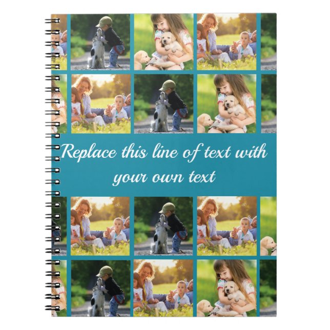 Personalize photo collage and text notebook (Front)