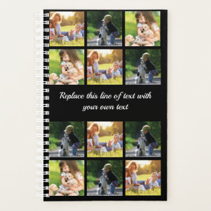 Personalize photo collage and text planner