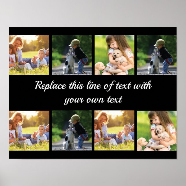 Personalize photo collage and text poster (Front)